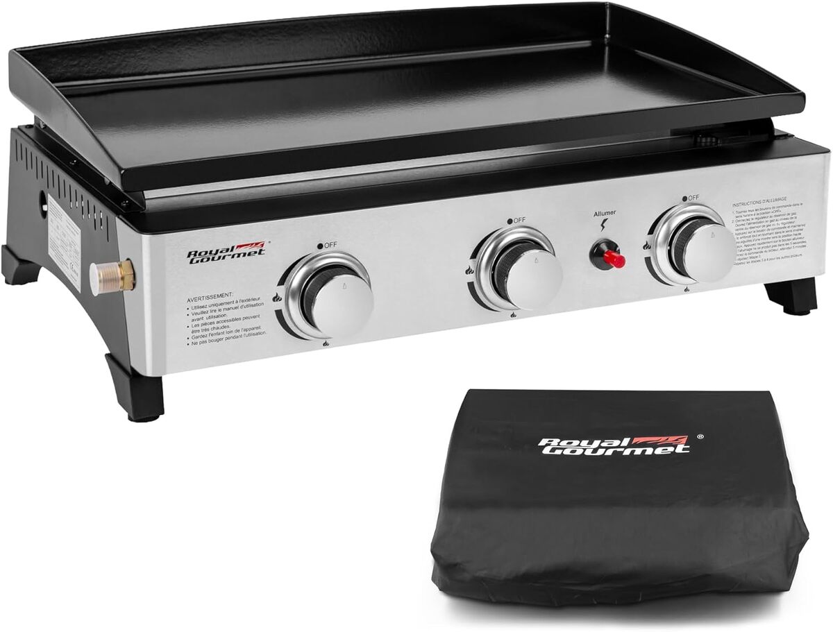 Test de la plancha Royal Gourmet 3 brûleurs 7.5kW
