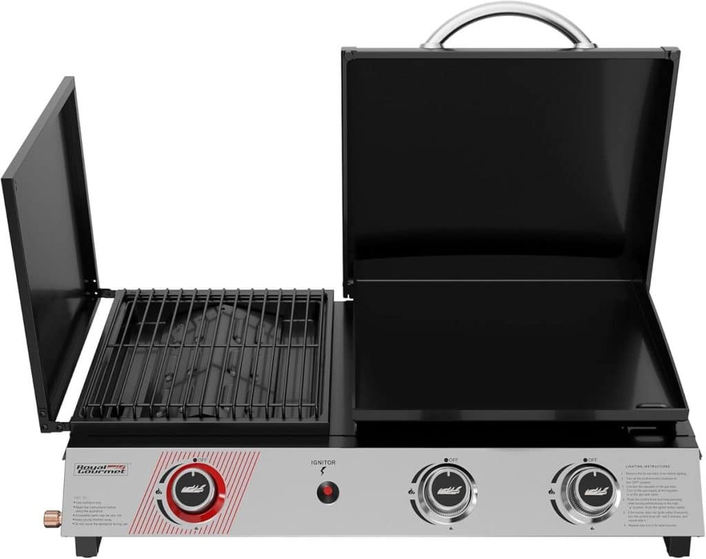 Test Royal Gourmet 3 Brûleurs : barbecue gaz 3 en 1 portable