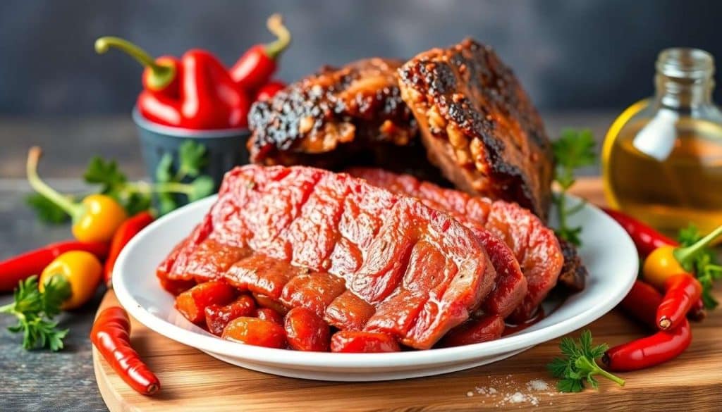 Recette de Plat de Côte de Bœuf aux Piments Doux au Barbecue