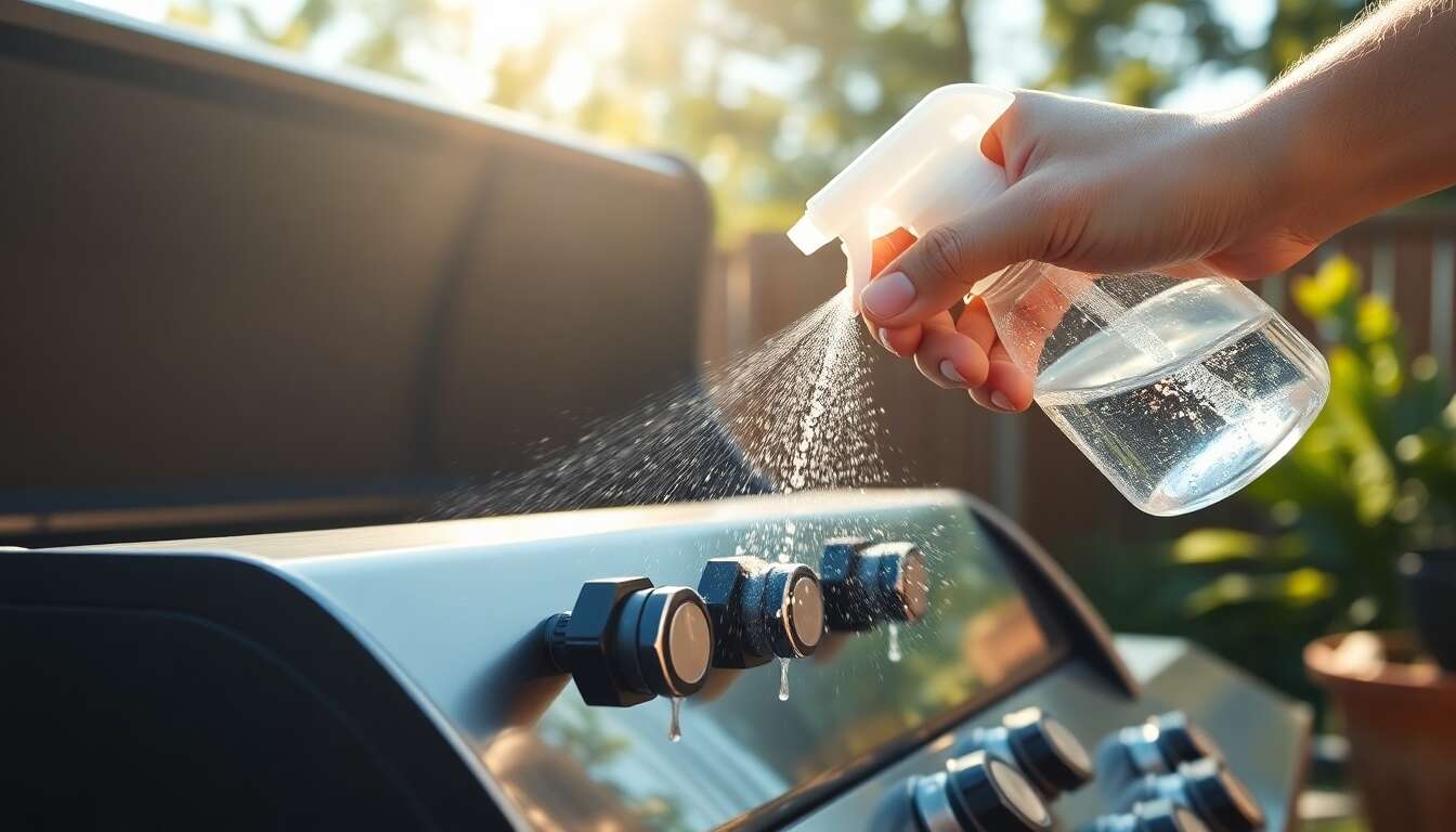Utiliser la m&eacute;thode du test de fuite de gaz avec de l'eau savonneuse