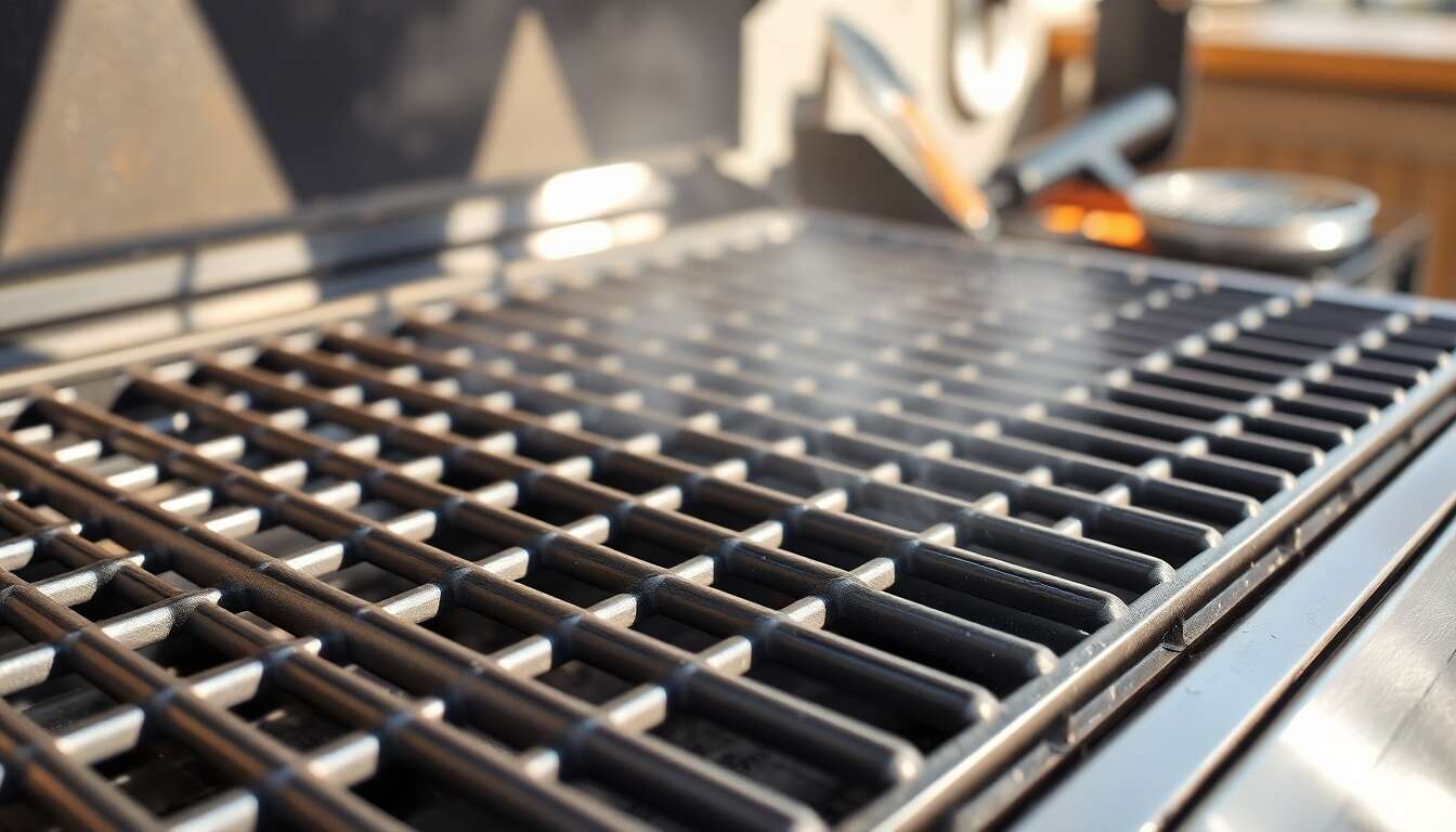 Nettoyage des grilles et de la plaque de cuisson