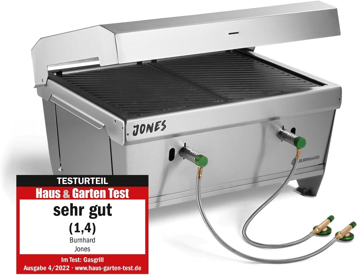 Test : barbecue à gaz BURNHARD Camping Jones 6, 4 kW portable
