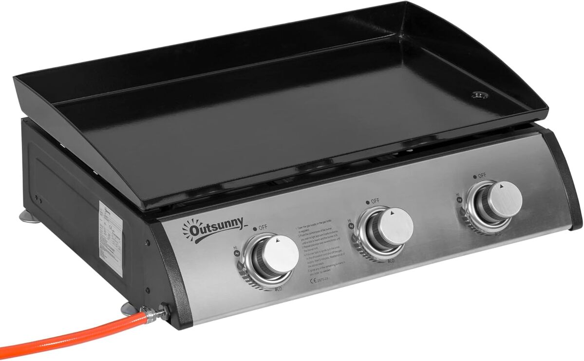 Test de la plancha gaz Outsunny 3 brûleurs 9 kW