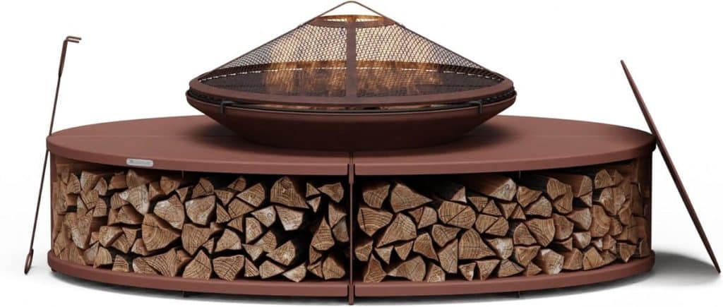 Test du brasero extérieur Blumfeldt Ebeko : barbecue, table et rangement intégrés