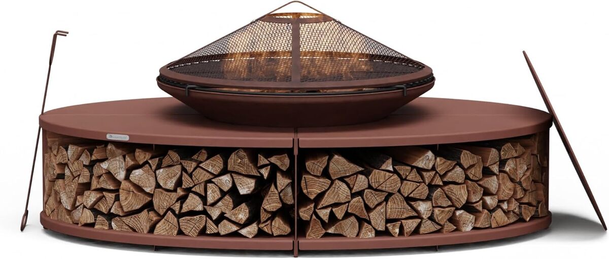 Test du brasero extérieur Blumfeldt Ebeko : barbecue, table et rangement intégrés