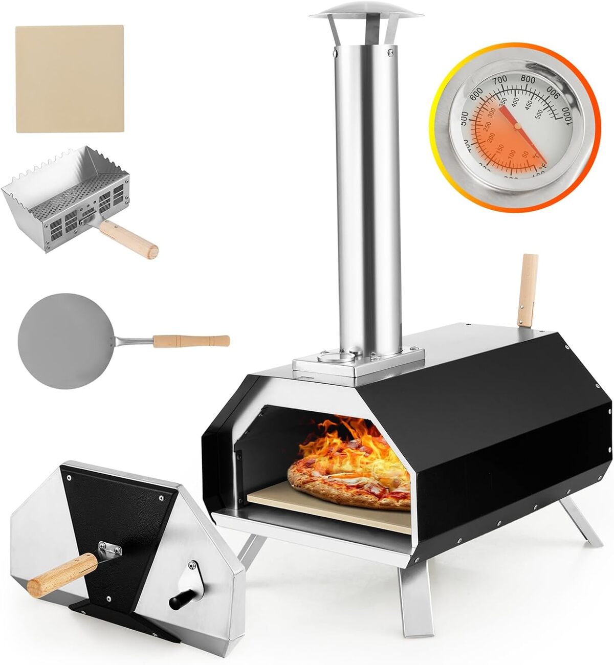 Test four à pizza GYMAX : l'indispensable pour vos soirées en plein air