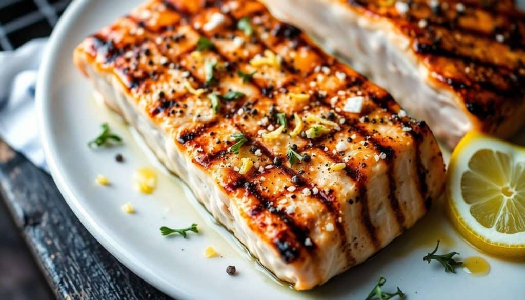 Pavés de saumon à l'unilatéral au barbecue