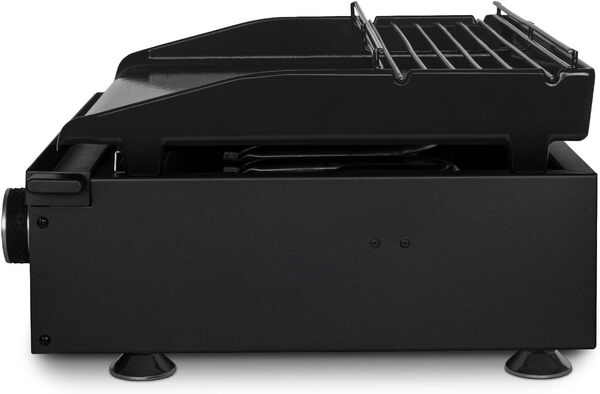 H.Koenig Plancha PLX1032 au Gaz 3 Brûleurs U Acier Inoxydable, Plaque Cuisson Fonte Émaillée, Alimentation Gaz Propane ou Butane, Répartition Homogène de la Chaleur, Température réglable jusqu'à 350°C