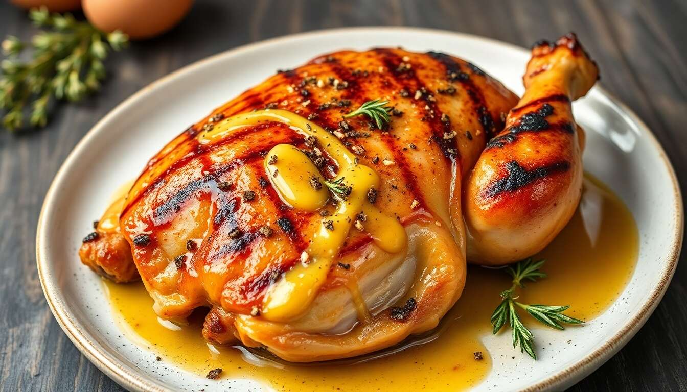 Recette de poulet fermier des Landes au barbecue