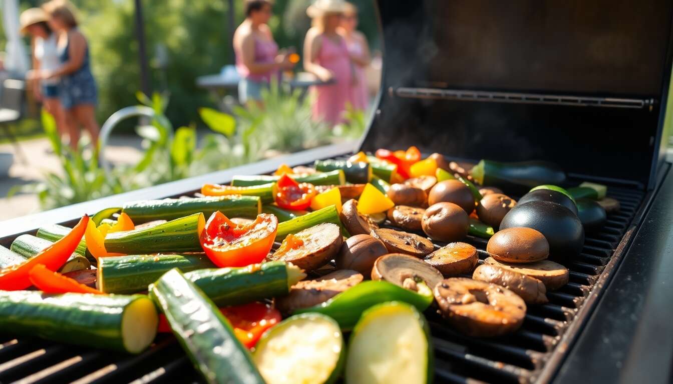 Cuisson des l&eacute;gumes marin&eacute;s au barbecue : m&eacute;thodes et astuces