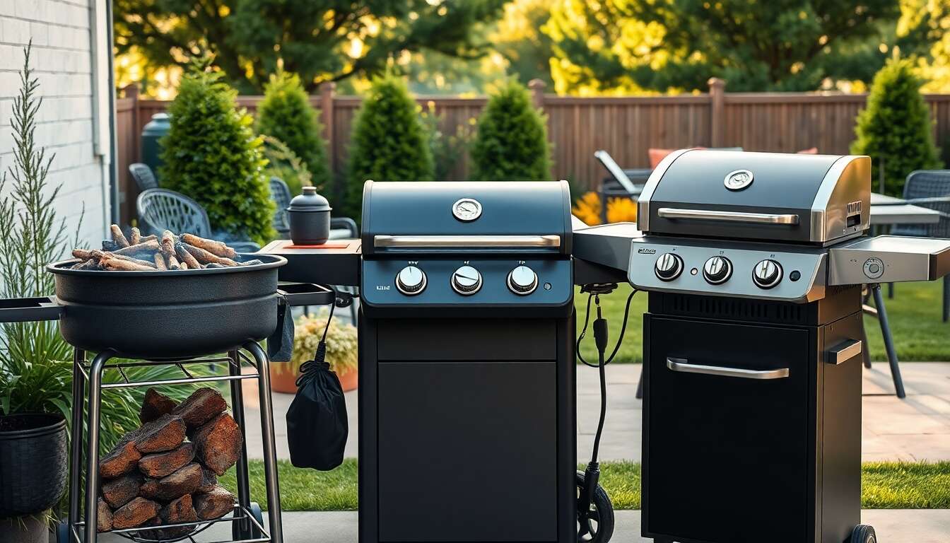 Comparaison avec les barbecues &agrave; charbon et &agrave; gaz