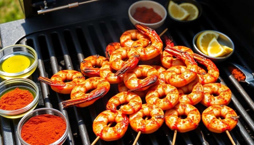 Brochettes de Gambas Épicées pour Barbecue
