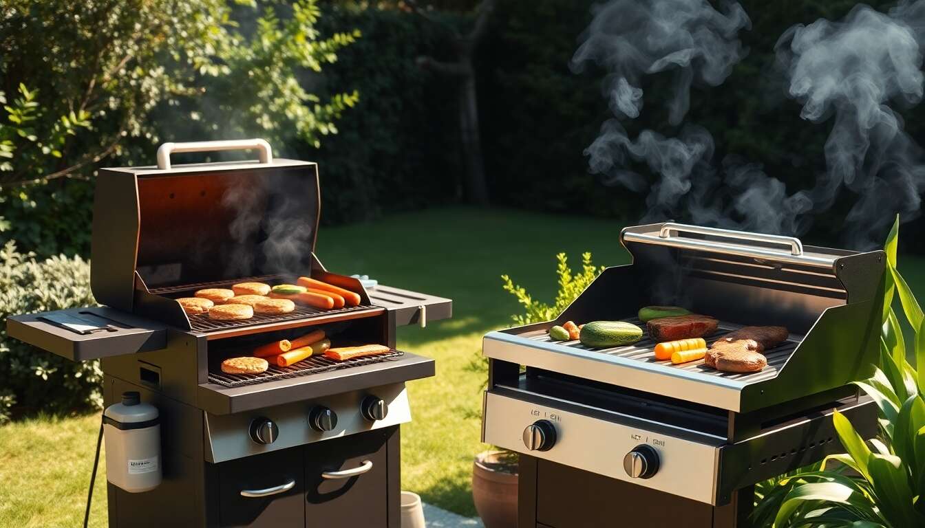 Diff&eacute;rences cl&eacute;s entre plancha et barbecue