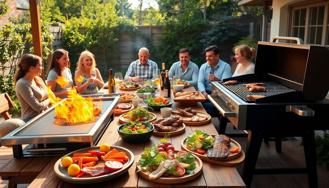 Plancha et barbecue pour des occasions conviviales