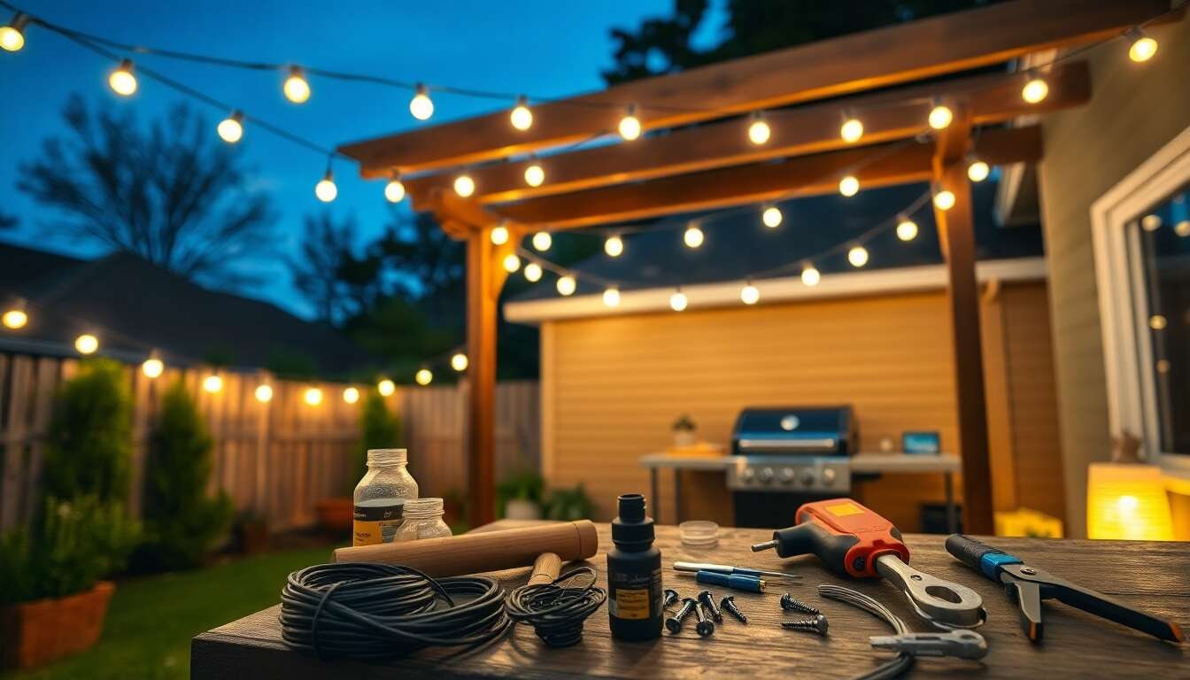 Installer des luminaires stylés pour barbecue
