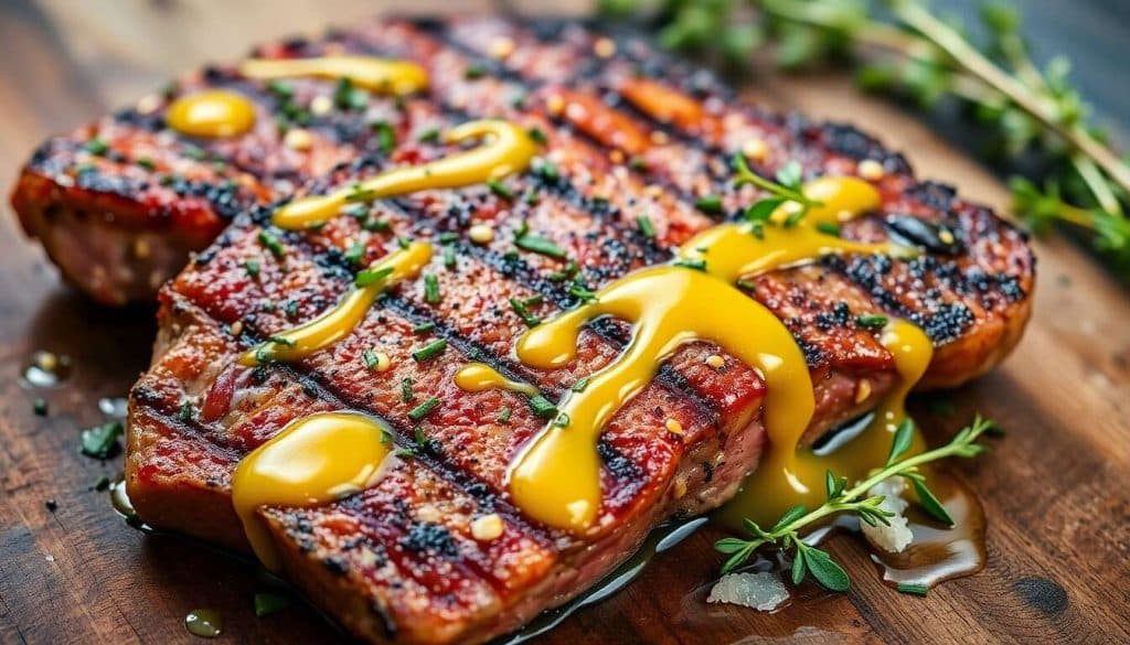 Entrecôtes de Bœuf à la Moutarde : recette Barbecue Savoureuse