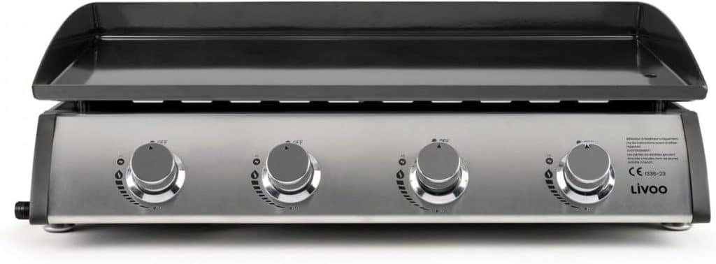 Test de la plancha Livoo DOC297 : 4 brûleurs 10kW acier inoxydable