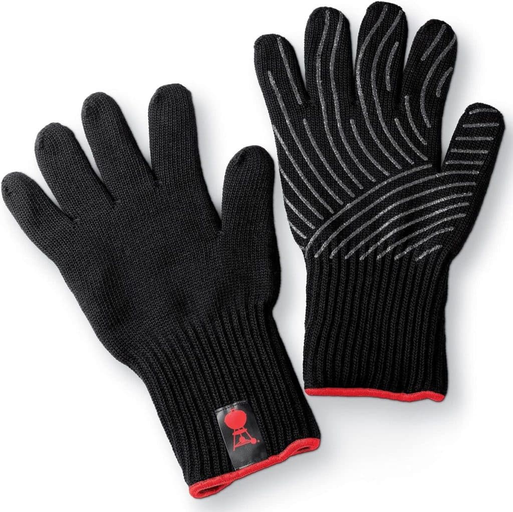 Test des gants de barbecue Weber Premium taille L/XL en kevlar noir