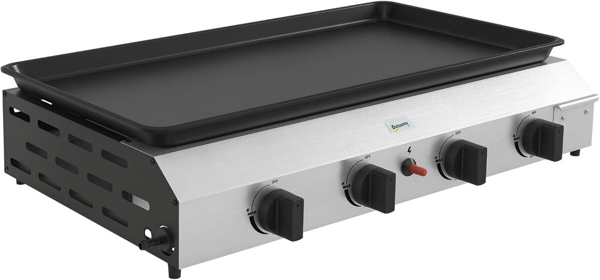 Test : plancha Outsunny 4 brûleurs transportable