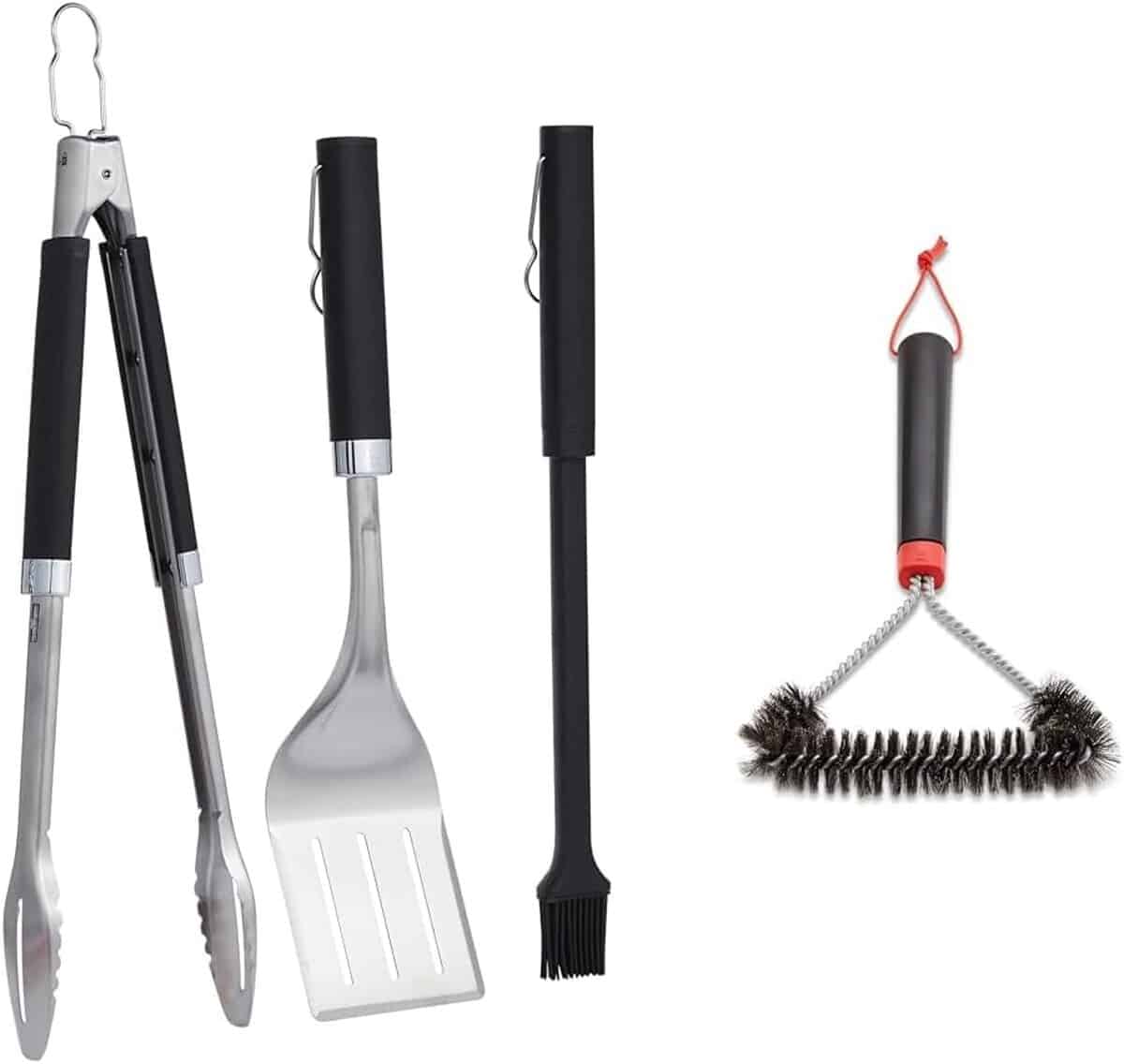 Test : weber kit d'ustensiles 3 pièces et brosse grill 12