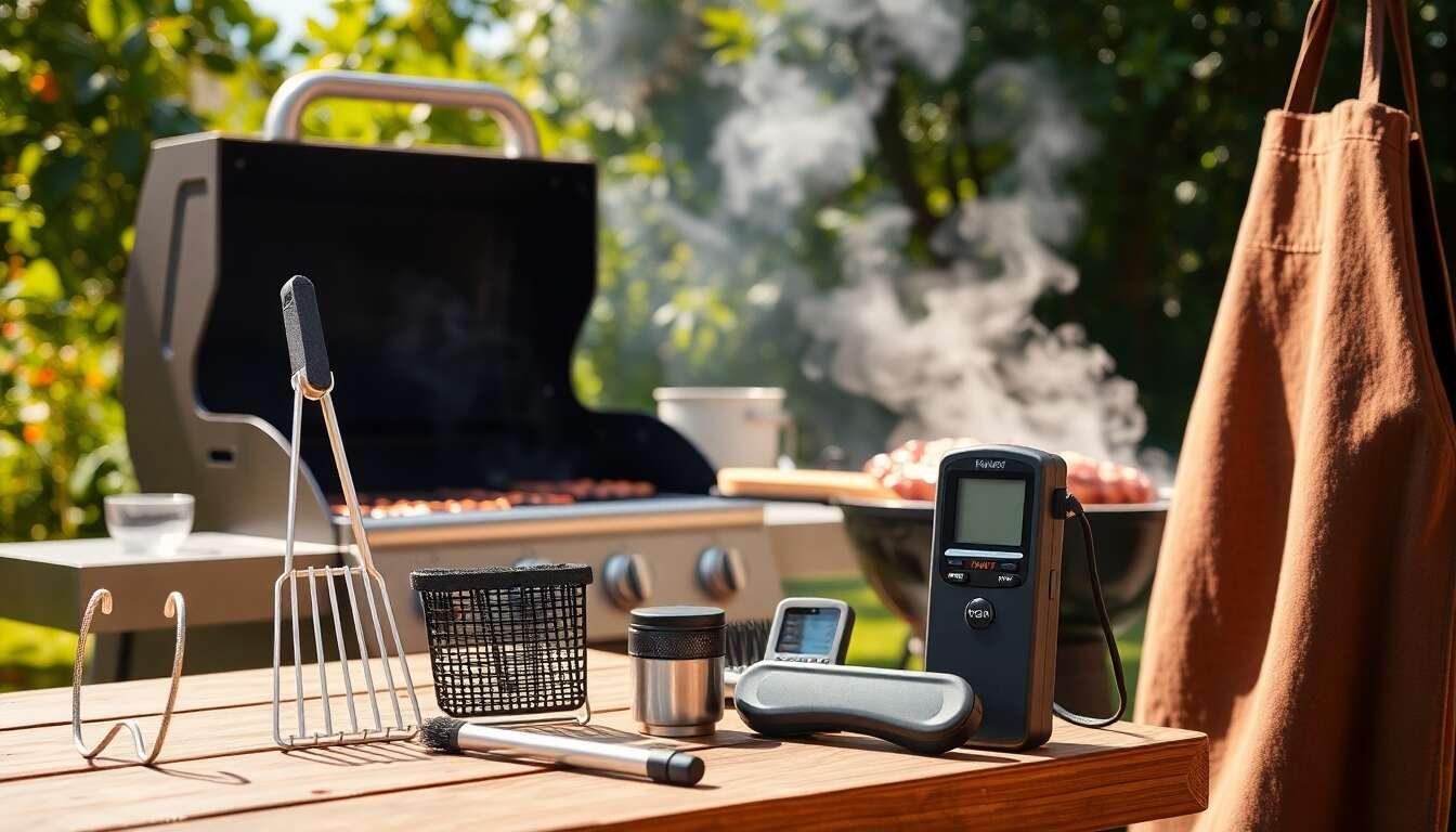 Sélection d'accessoires indispensables pour barbecue au charbon