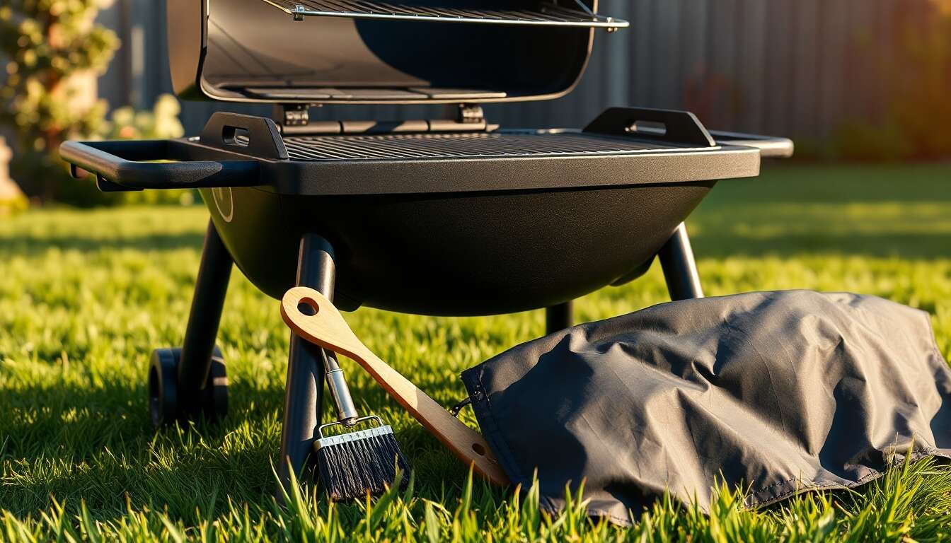 Entretien et protection : brosse de nettoyage et housse de protection