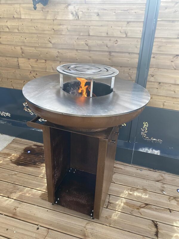 Brasero Plancha Acier Corten Barbecue brasero,brasero,