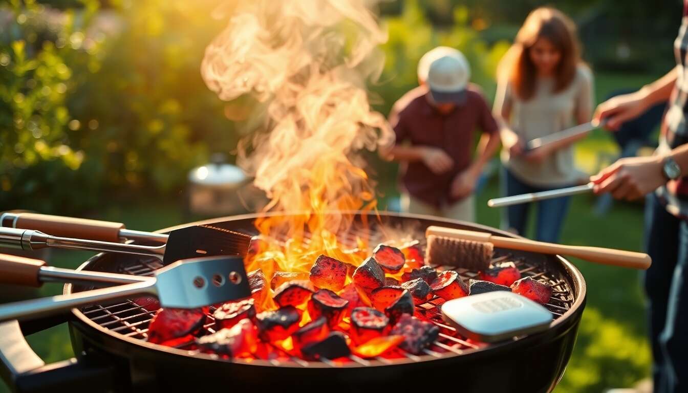 Comment maîtriser la température d'un barbecue charbon ?