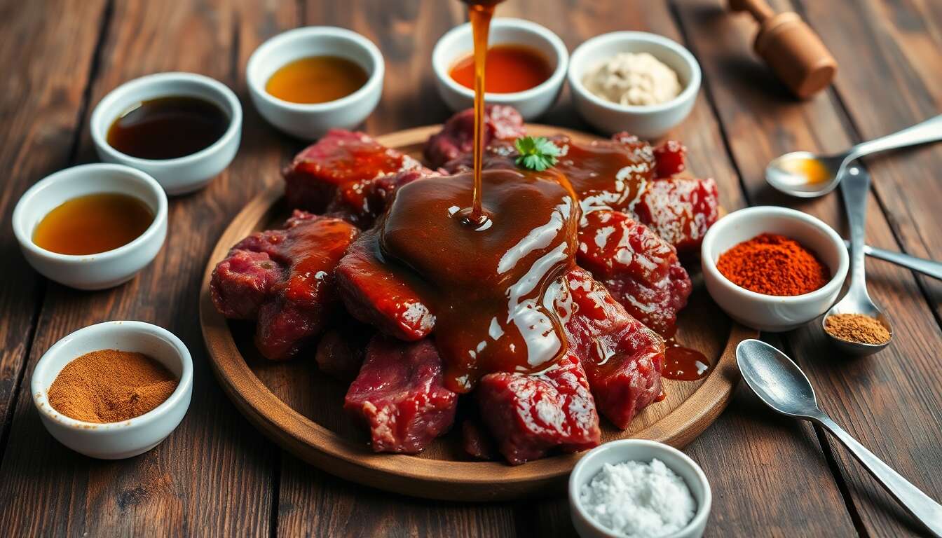 Marinade de boeuf savoureuse pour barbecue