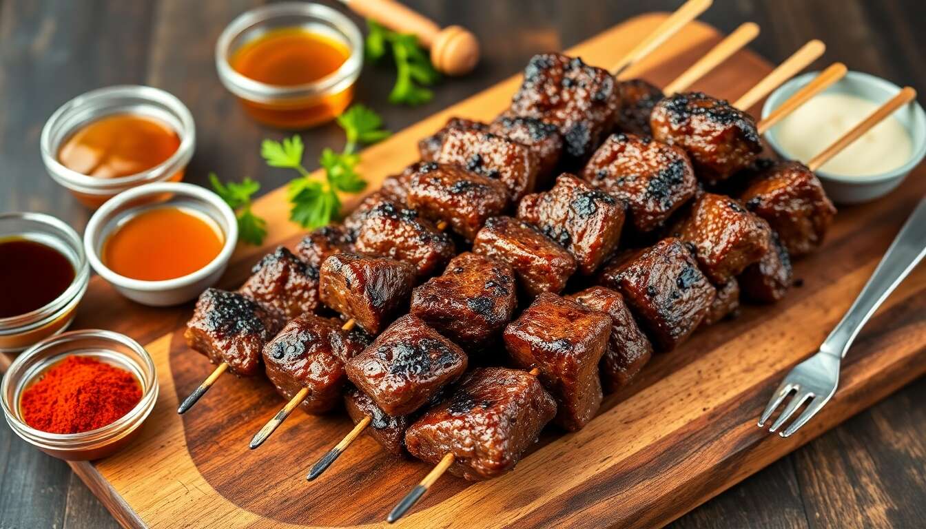 Brochettes de bœuf grillé : astuces pour une marinade au goût intense