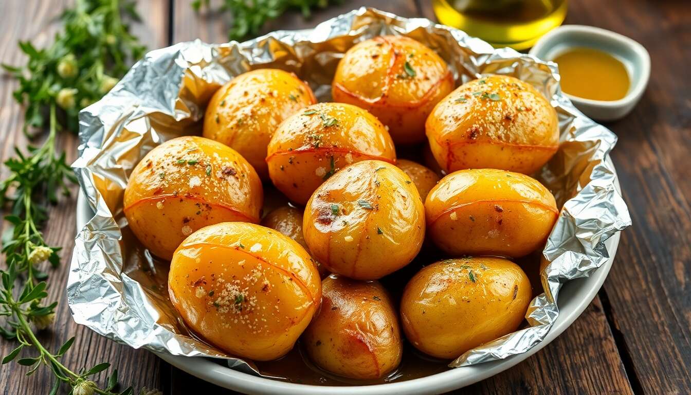 Recette de pommes en robe des champs pour barbecue végétarien