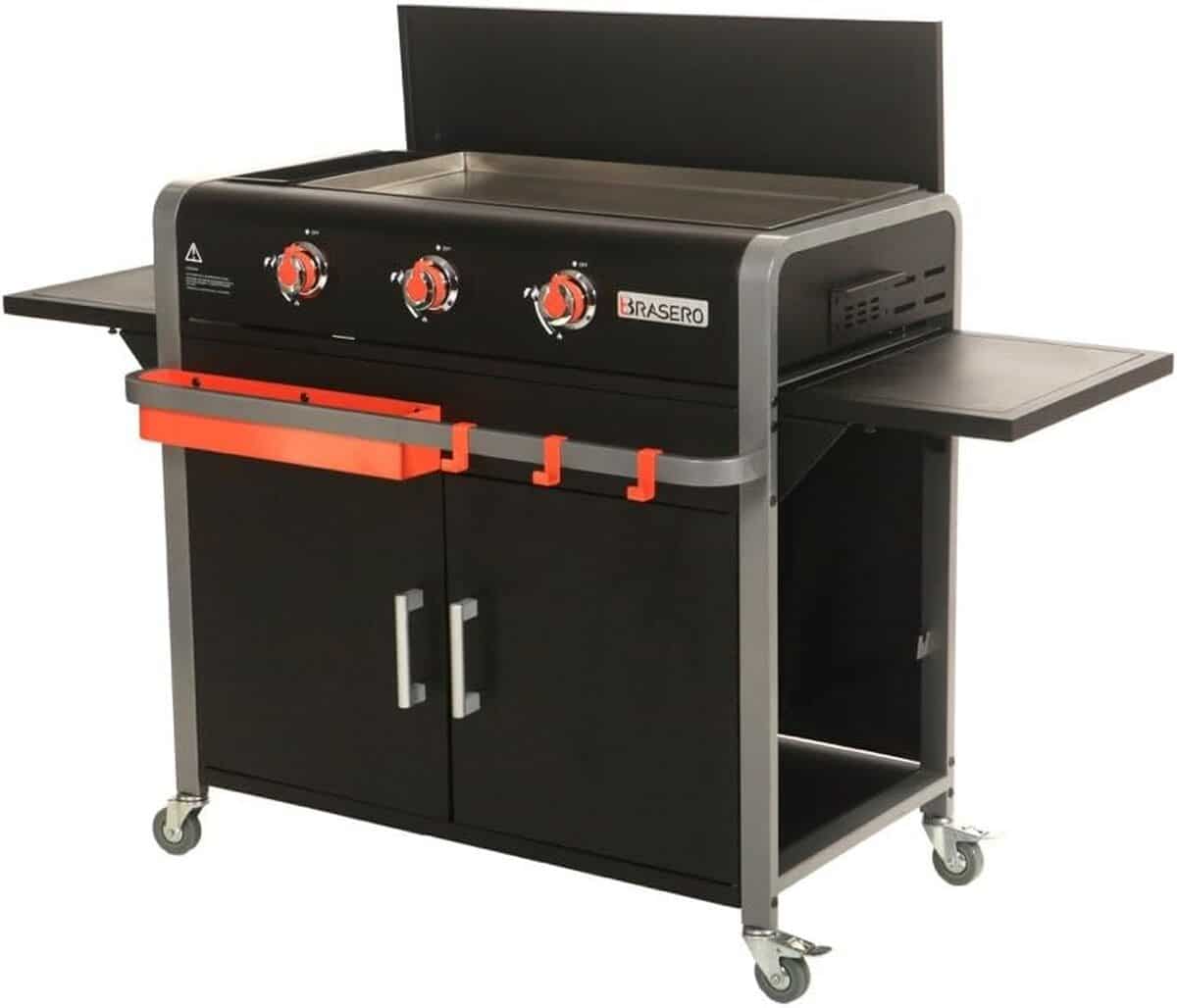 Test de la plancha Brasero Lola sur chariot : 3 feux à gaz, 7, 2 kW