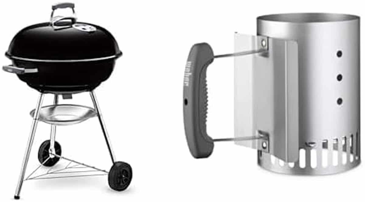 Test du barbecue compact Noir Weber 1321004 et cheminée d’allumage Rapidfire