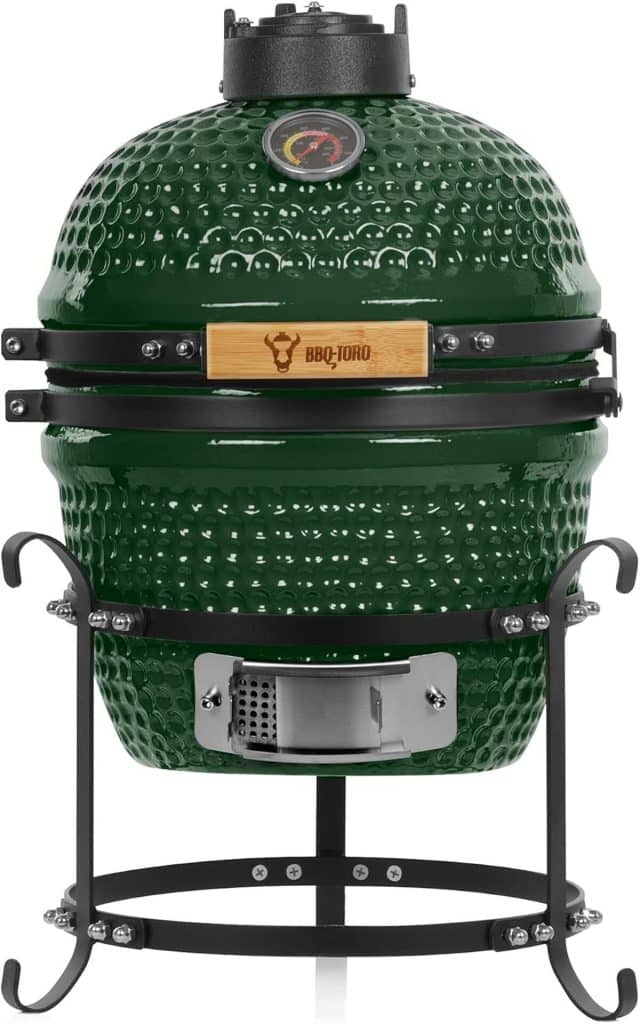 Test du BBQ-Toro Kamado Haiiro vert 32 cm