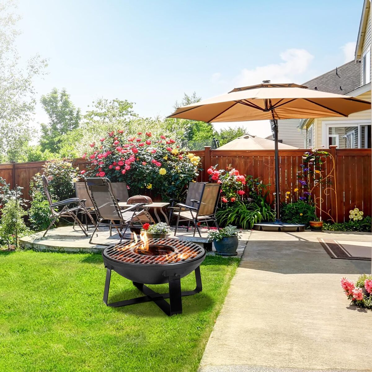 Test du brasero SOMAGIC Happy Garden 52 cm en fonte