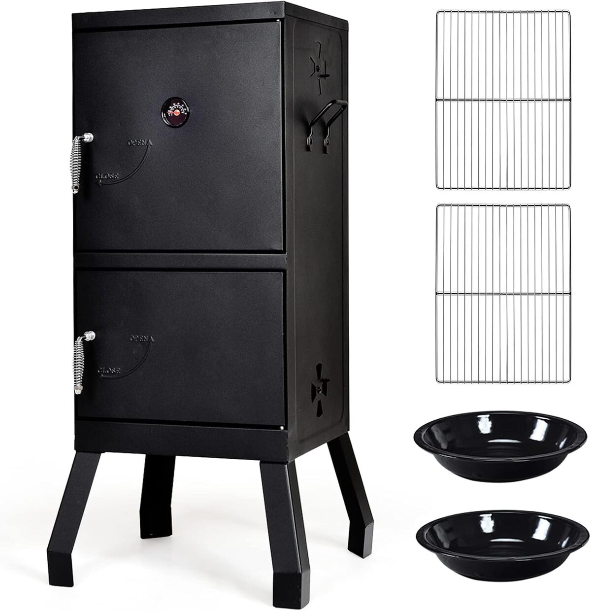 Test du Giantex barbecue vertical : deux étages et contrôle précis