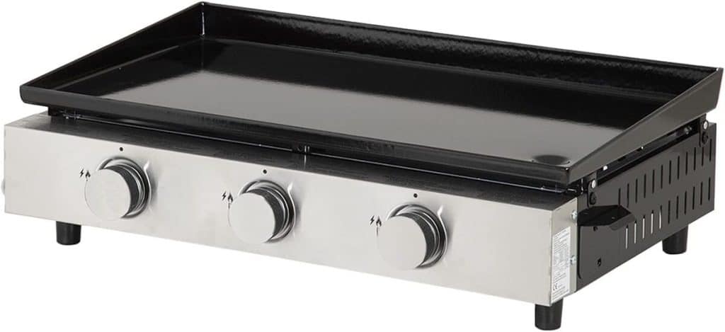 Test : plancha gaz Happy Garden Mérida - performance 3 brûleurs 6 kW