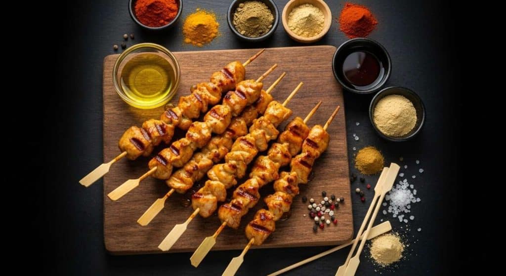 Recettes épicées pour des brochettes de poulet