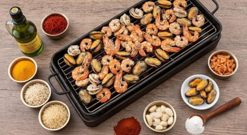 Créez un plat savoureux de fruits de mer avec votre brasero