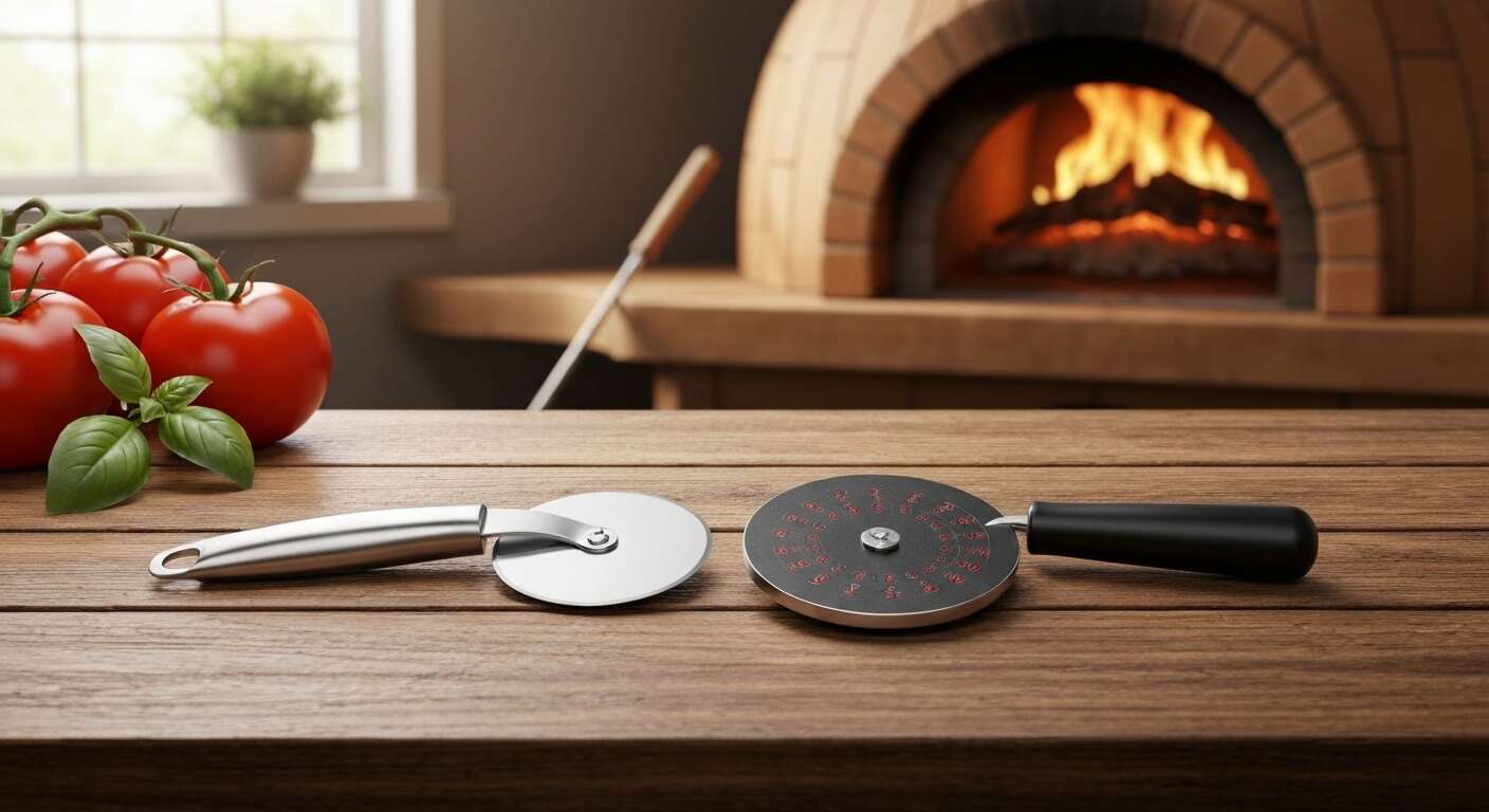 Roulette et couteau à pizza : pour une découpe précise Roulette et couteau à pizza : pour une découpe précise