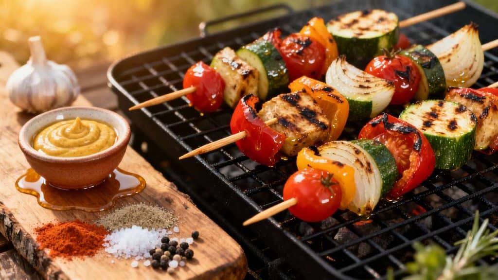 Brochettes de Légumes au Barbecue
