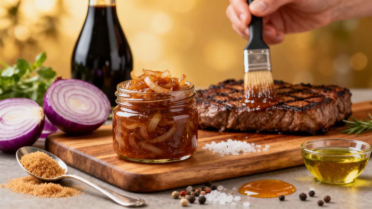 Confiture d'oignons maison pour vos viandes au barbecue