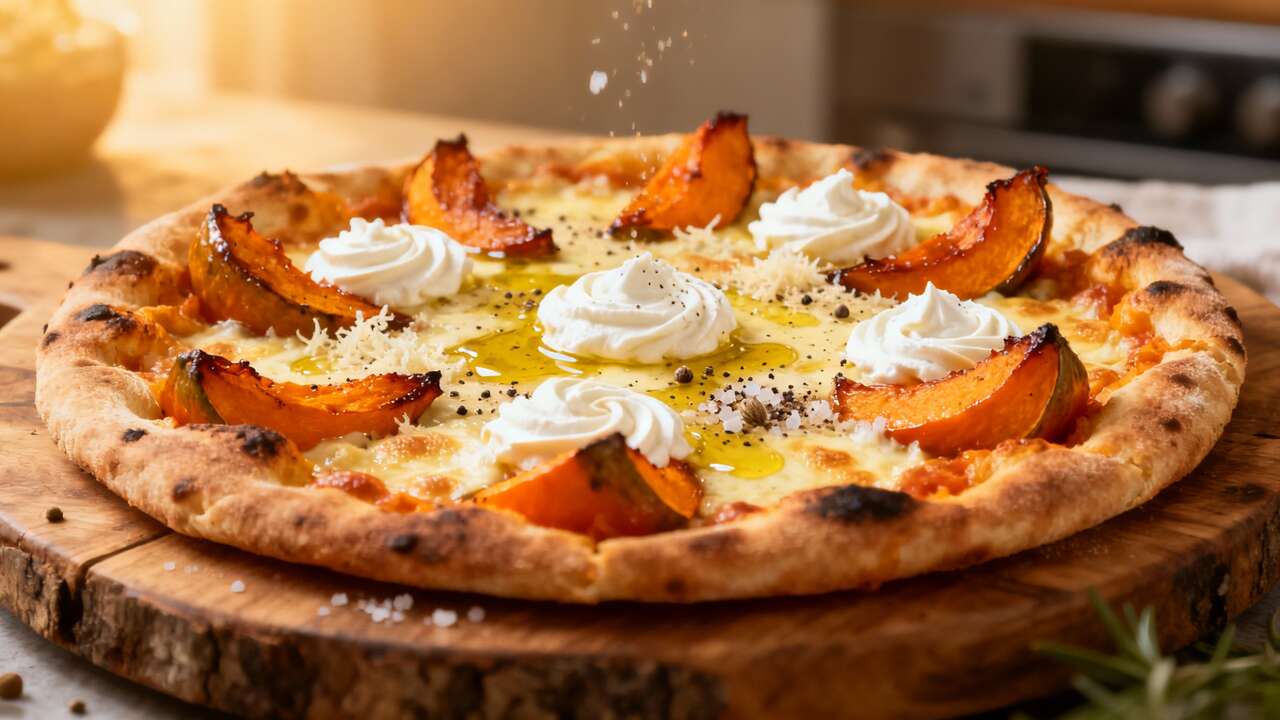 Recette de pizza au potimarron