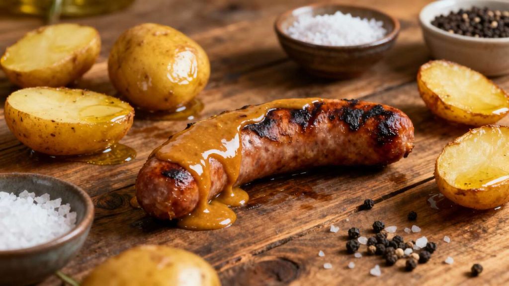 Recette : andouillette à la sauce sweet mustard de Ducros