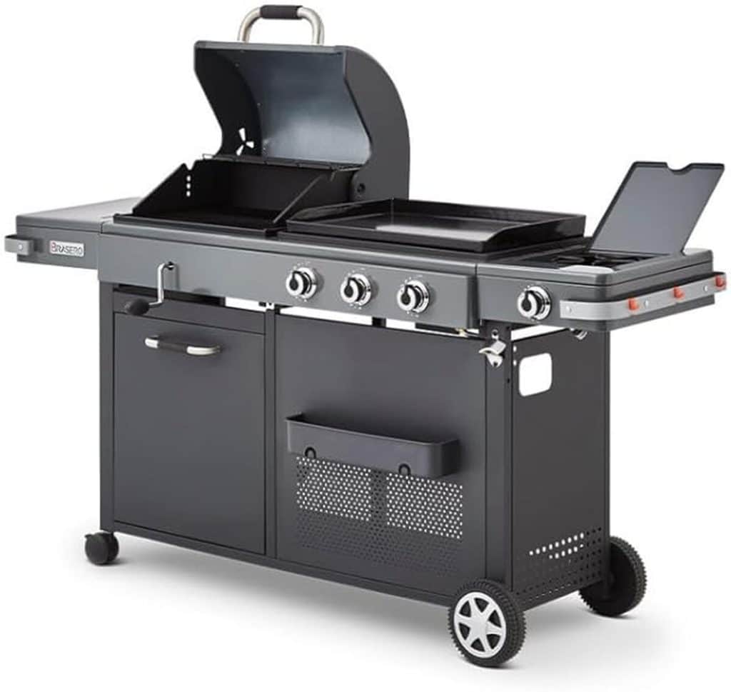 Test brasero Gun Metal XL : barbecue bi-energy puissant et polyvalent