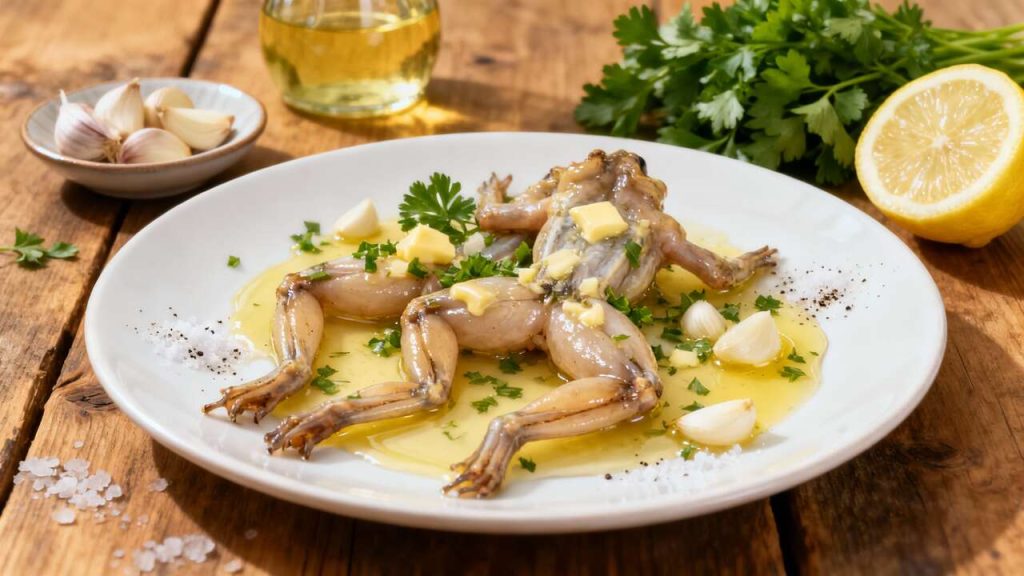 Cuisses de grenouilles et persillade à la plancha : recette savoureuse