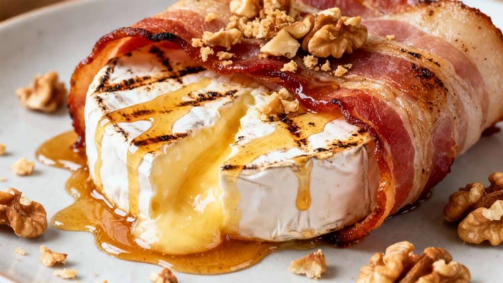 Camembert au Barbecue en Croûte de Lard : recette Gourmande