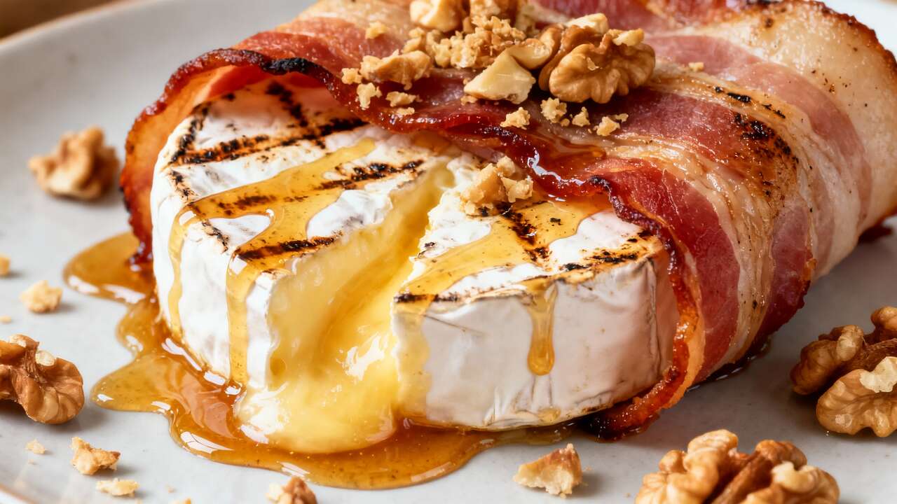 Camembert au Barbecue en Croûte de Lard : recette Gourmande
