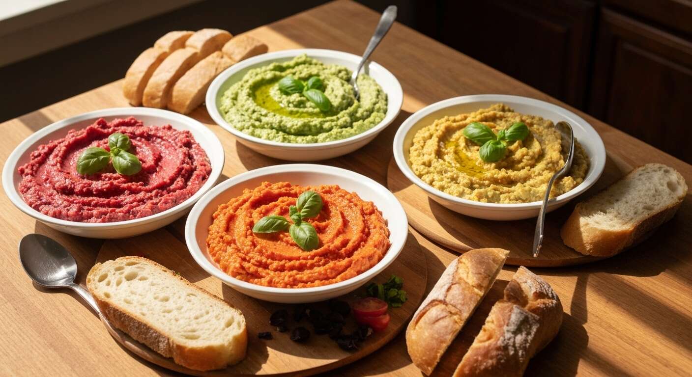 Tartinades de l&eacute;gumes : une option saine et savoureuse