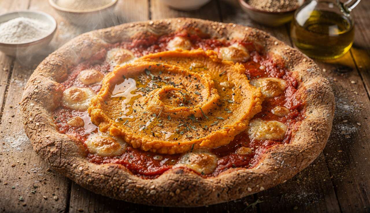 Pizza à la patate douce : recette gourmande